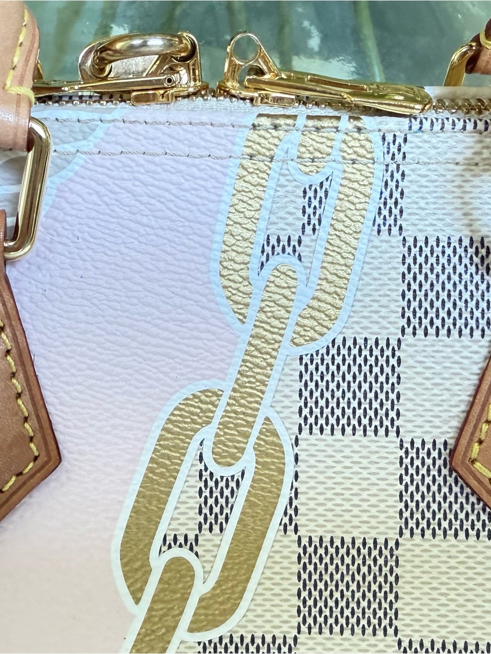 Louis Vuitton Nautical Damier Azur Satchel - Picture 6 of 9